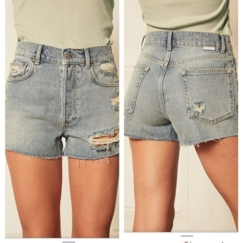 Boyish Jeans Cody High Waisted Denim Cut Off Shorts - Size 27